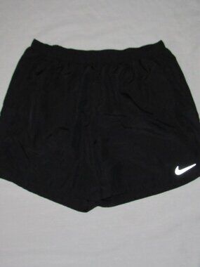 Nike Challenger Running Shorts 5" Mens Large Black Dri Fit Brief Unlined Pockets